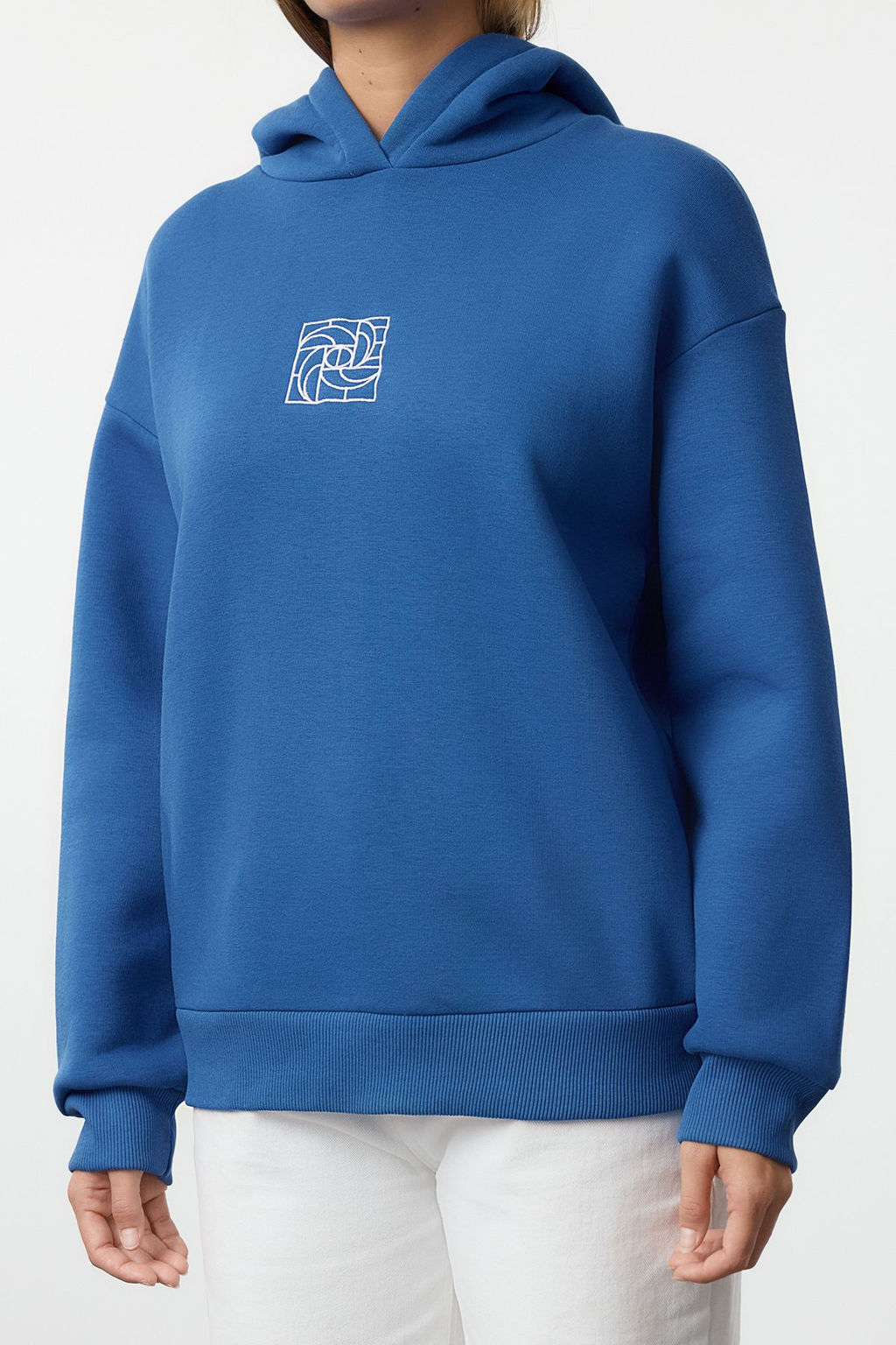 Saks Oversize/Genis Kal?p Nak?sl? Kal?n Ici Polarl? Orme Sweatshirt TWOAW25SW00070