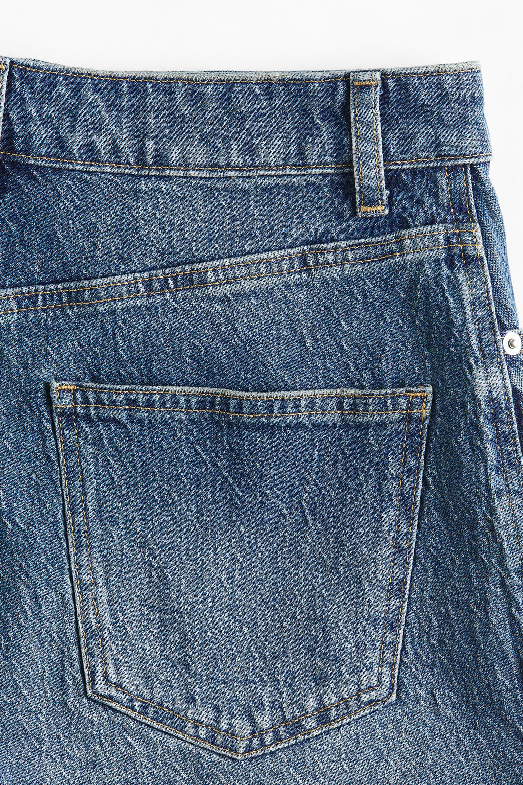 Falda pantal?n de talle alto en denim - H&m фото 5
