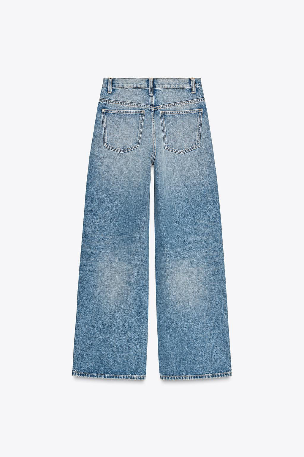 TRF WIDE-LEG HIGH-WAIST JEANS WITH CROSSOVER WAIST - Zara фото 11