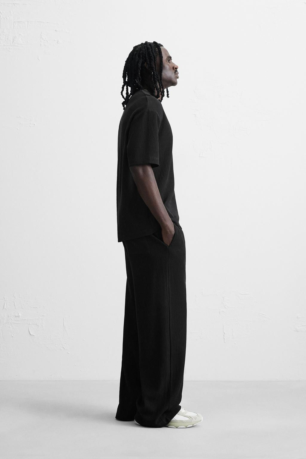 VERTICAL TEXTURED JOGGERS - Zara фото 4