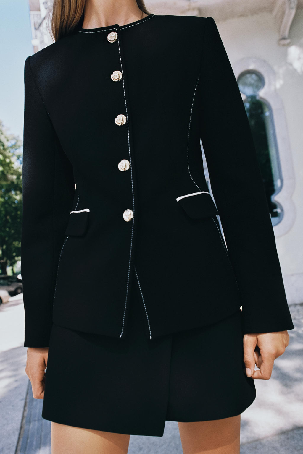 TRIM DETAIL BLAZER - Zara фото 3