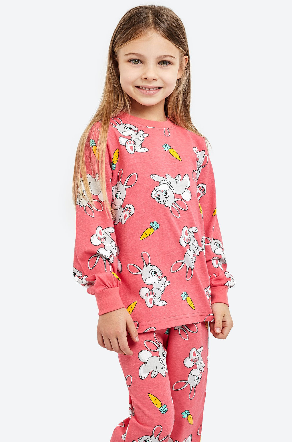 Хлопковая пижама для девочки Happyfox