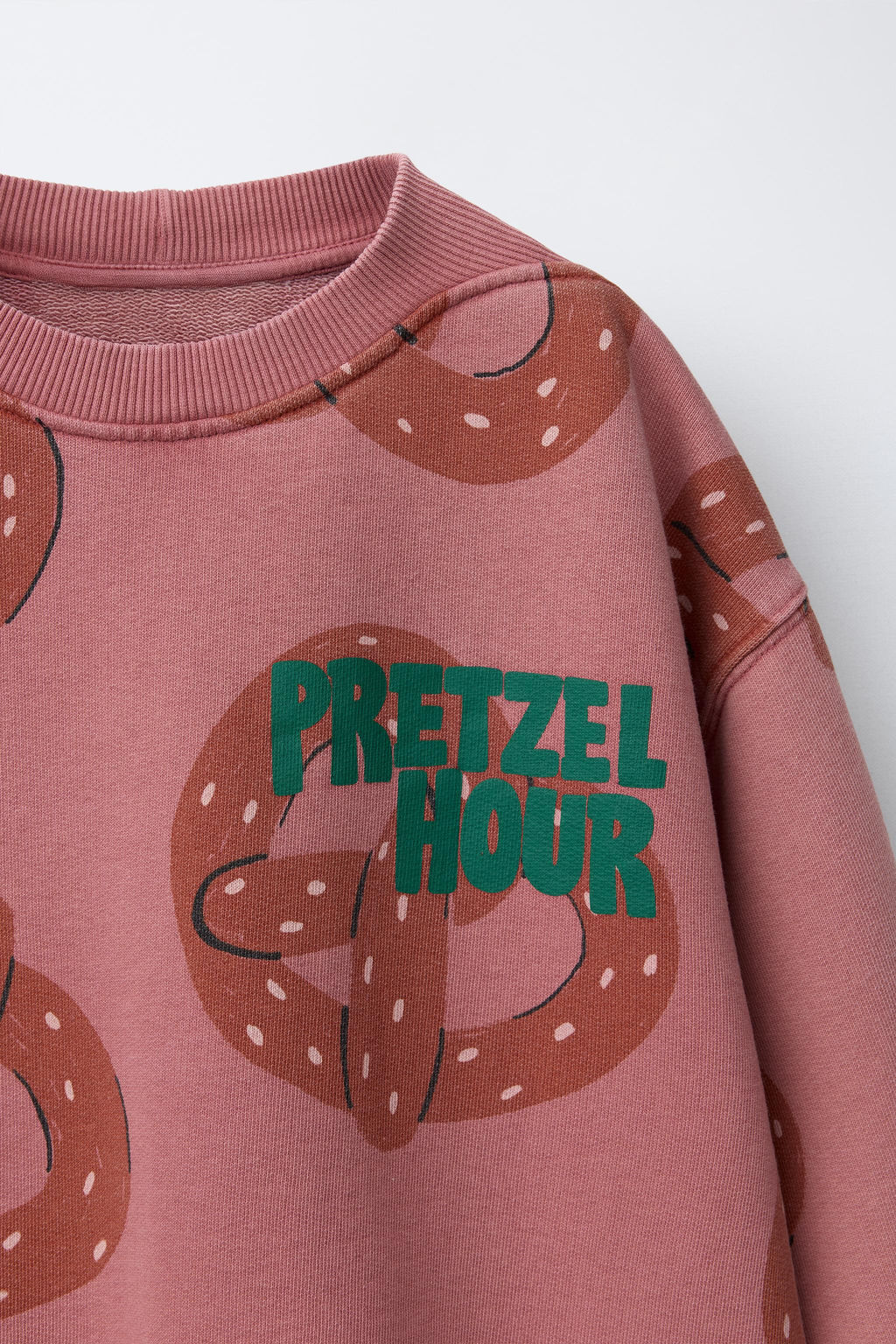 PRINTED PRETZEL SWEATSHIRT - Zara фото 3