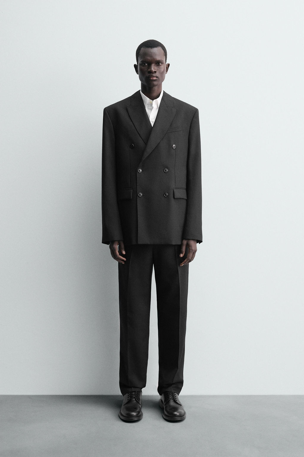 100% WOOL SUIT TROUSERS