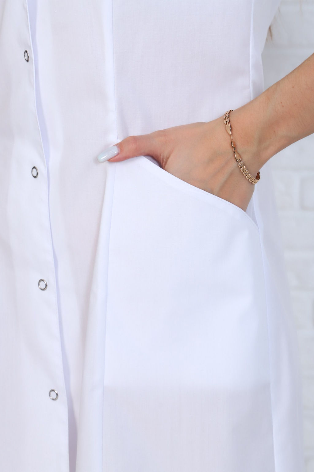 Халат женский 200 ТС. Цвет: белый - Стильб фото 5