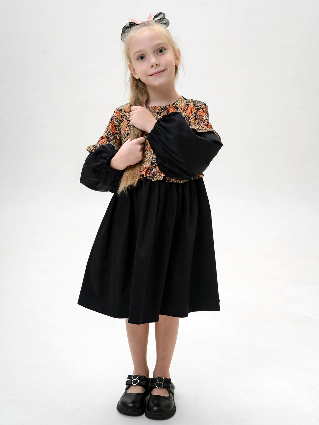 ДЛ26-7 платье для девочки ЛИСЫ