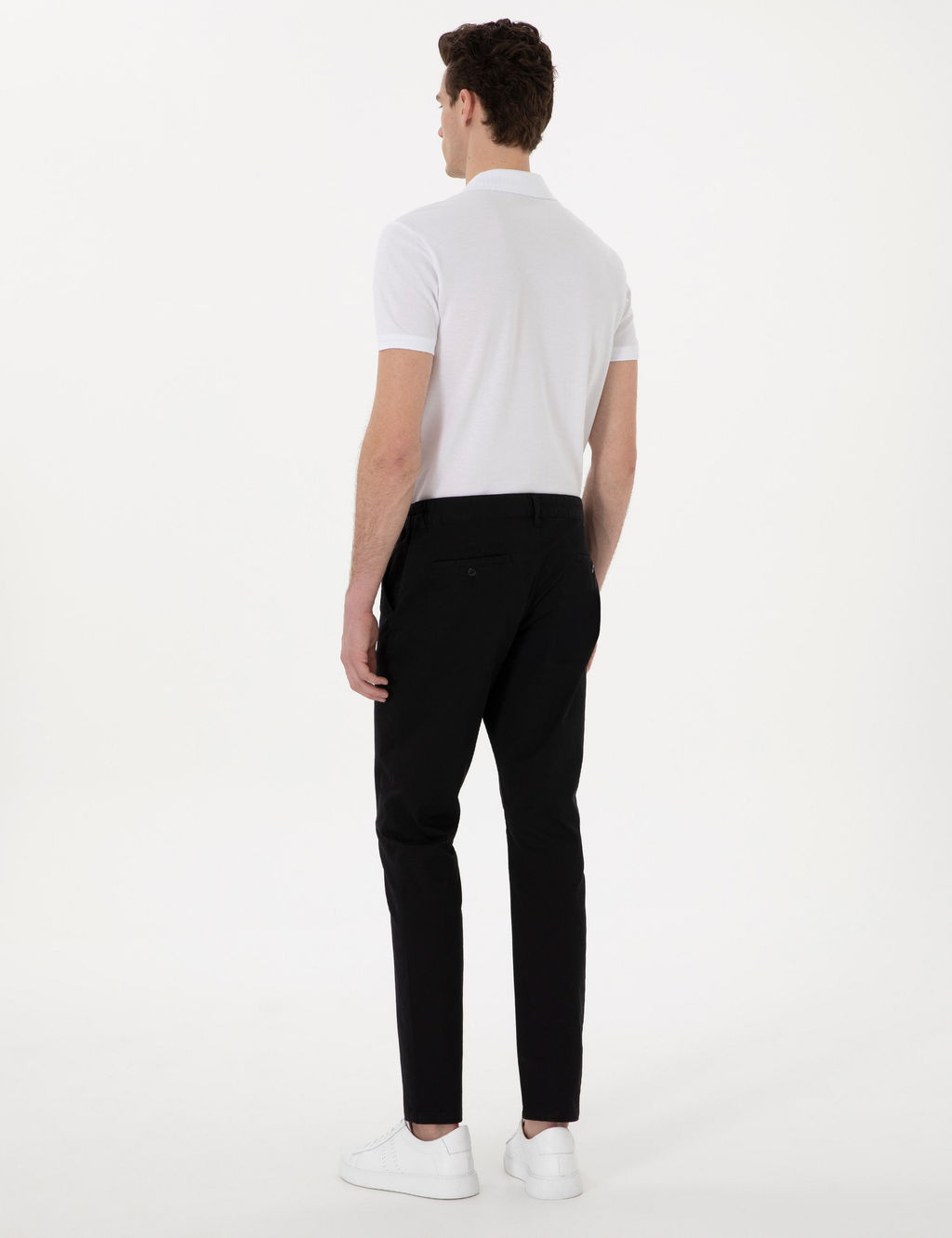 Siyah Slim Fit Kanvas Pantolon - Pierre cardin фото 4
