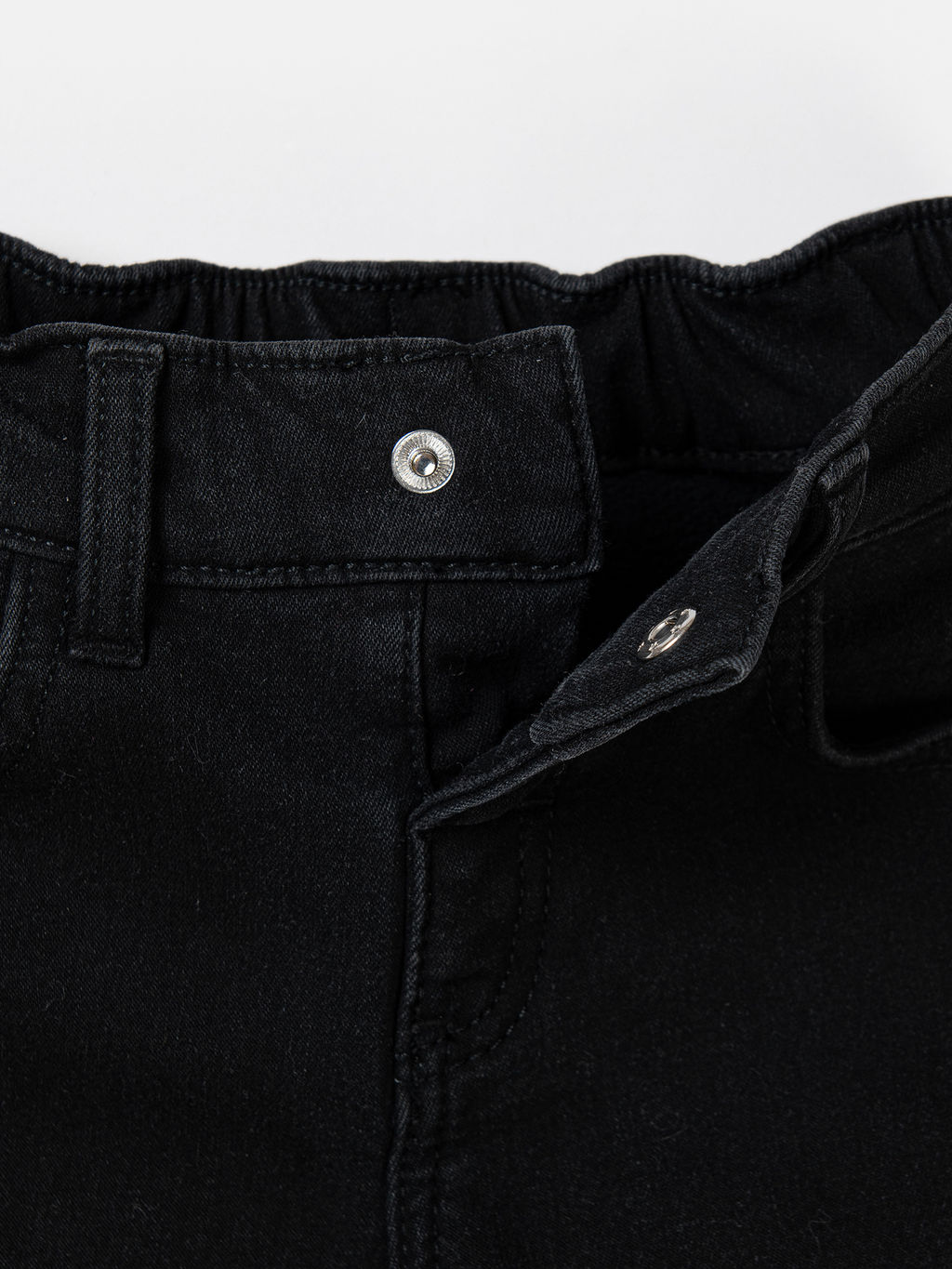 Джинсы палаццо Уголь утепленные - Bungly фото 4