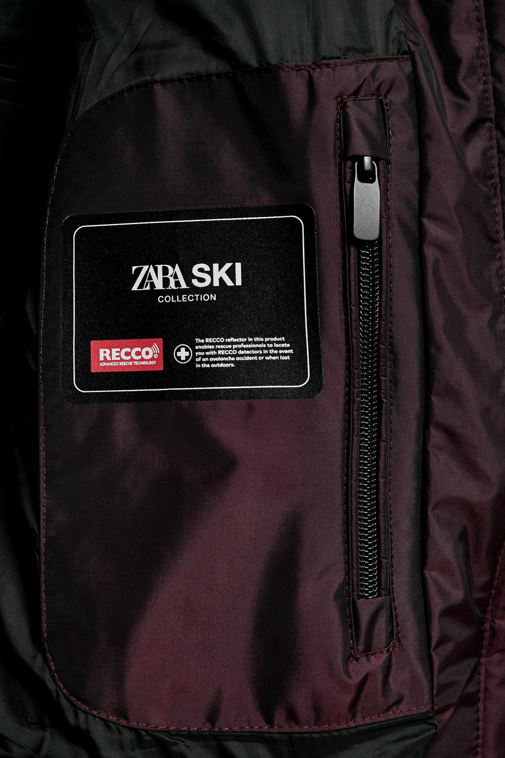 WATER-RESISTANT WINDPROOF DOWN JACKET RECCO® TECHNOLOGY SKI COLLECTION, CHARACTERISTICS - Zara фото 28