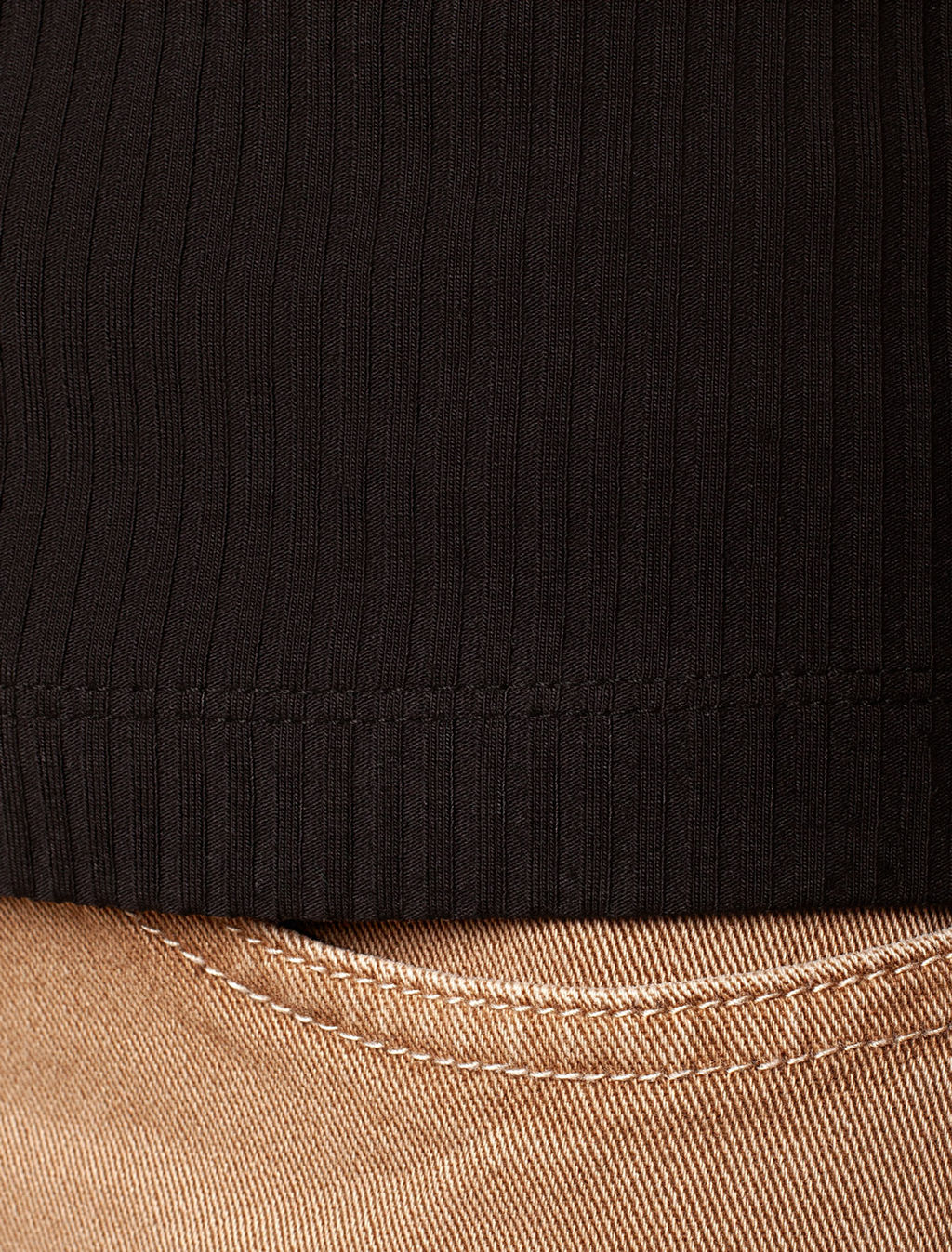 Футболка из фактурного трикотажа в рубчик - Vilatte фото 6
