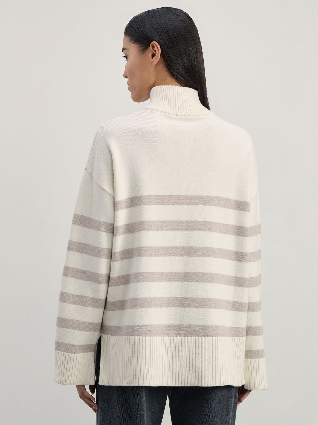 Джемпер на молнии в полоску / Zarina  фото 5