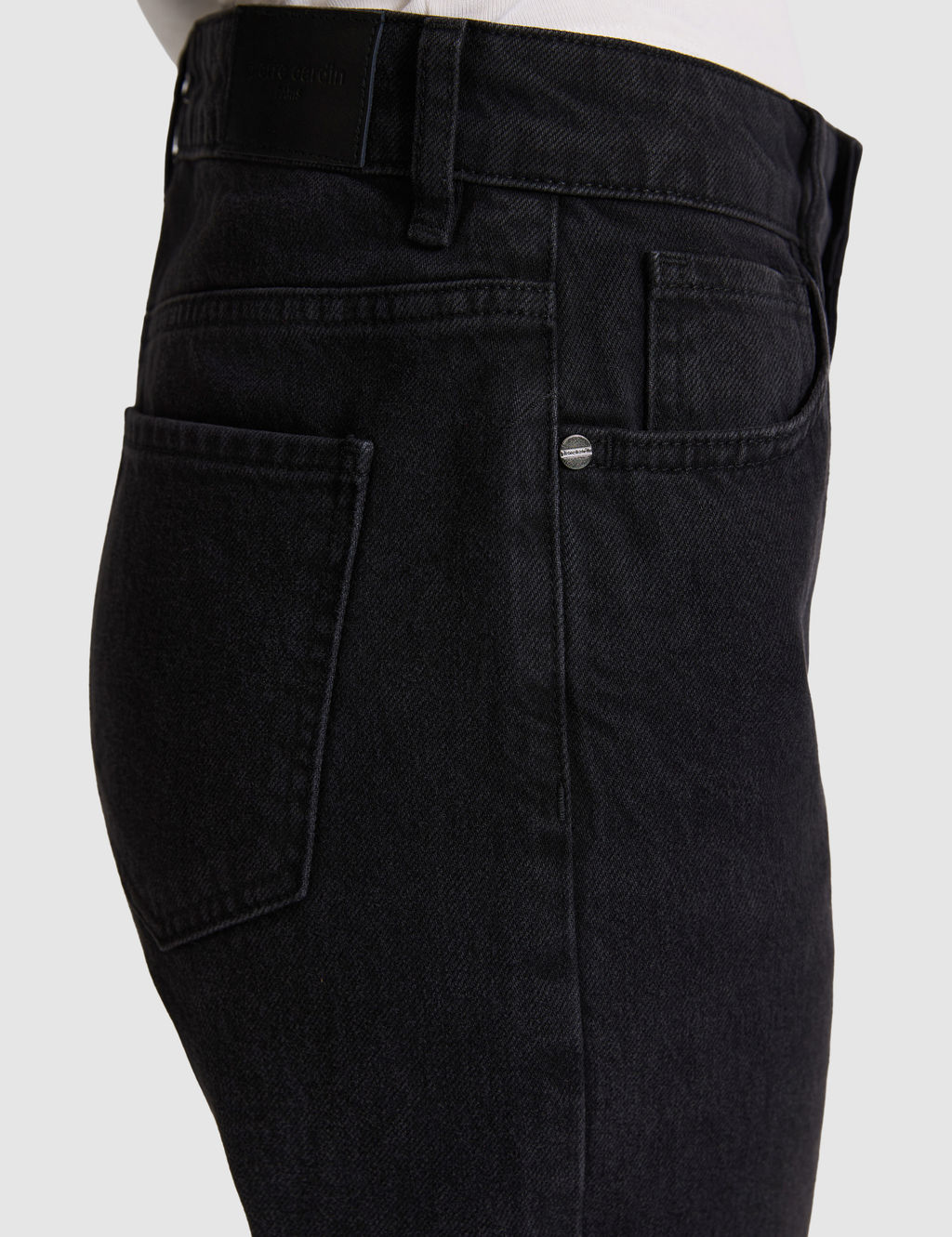 Siyah Straight Fit Jean Pantolon
