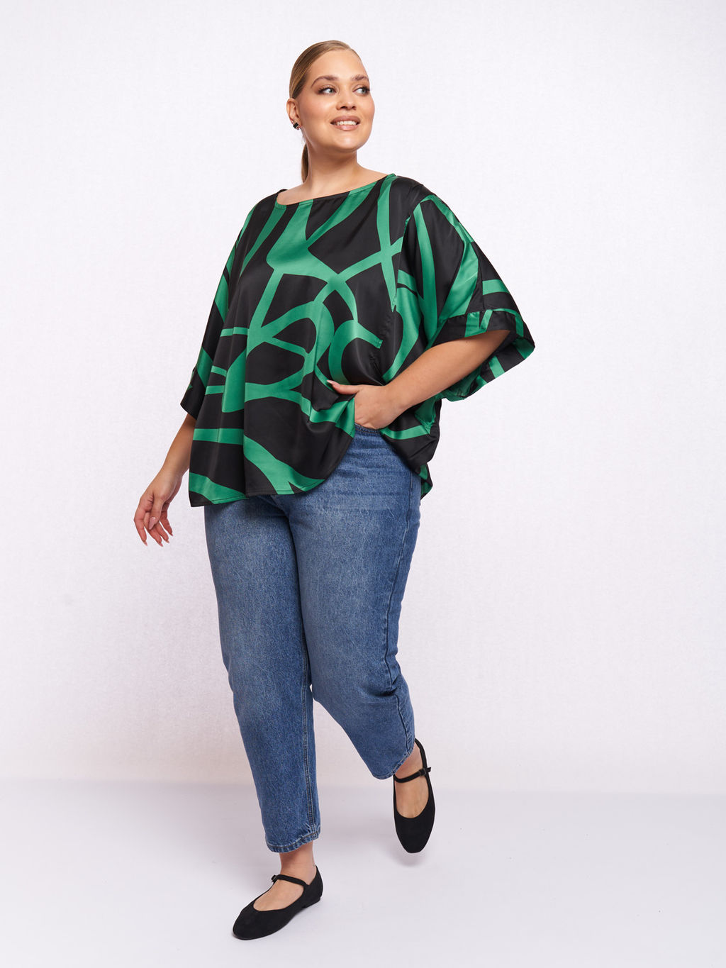 Блузка атласная BL06237ORN43 - Артесса фото 6