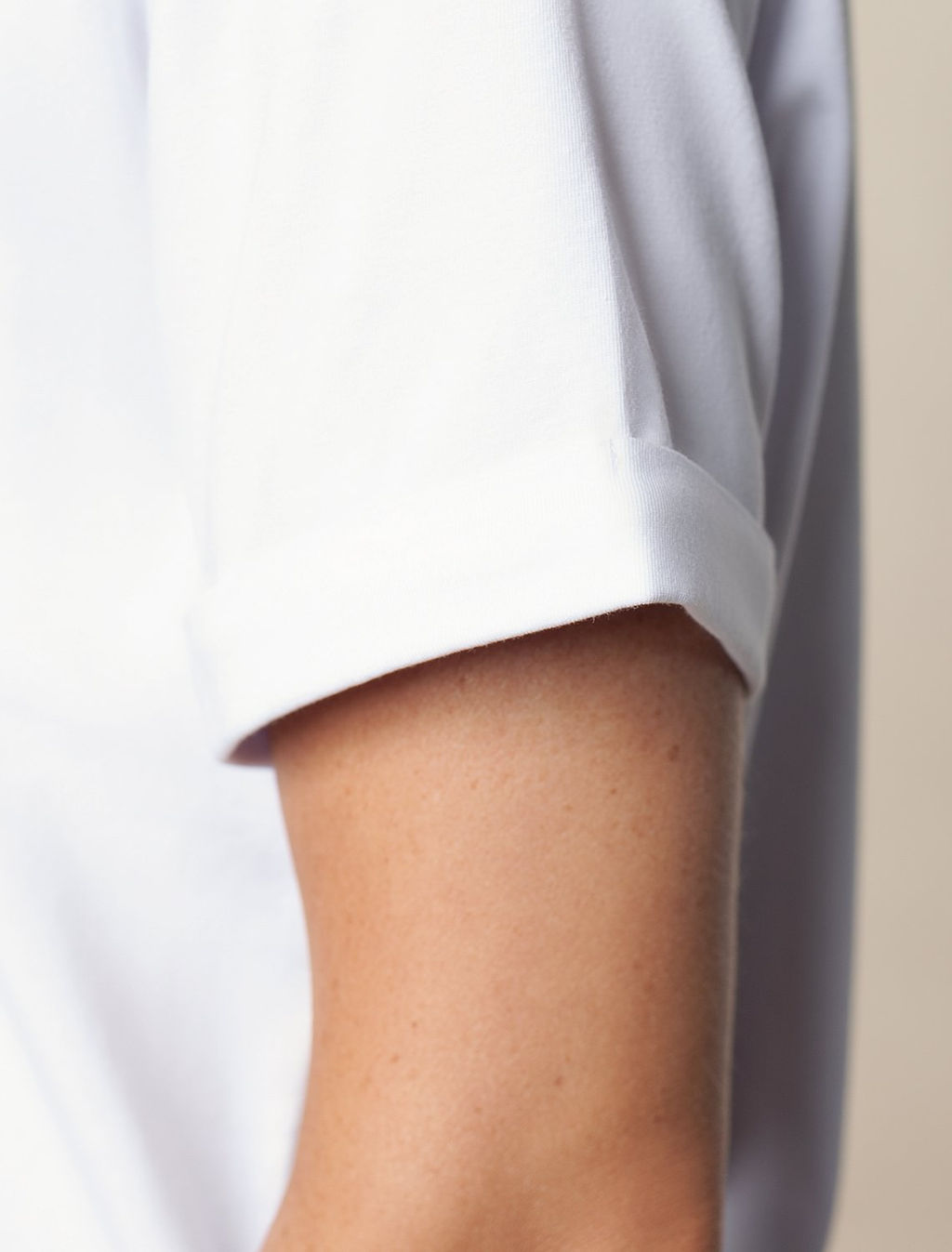 VILATTE / Футболка из премиального хлопка с эластаном  фото 3