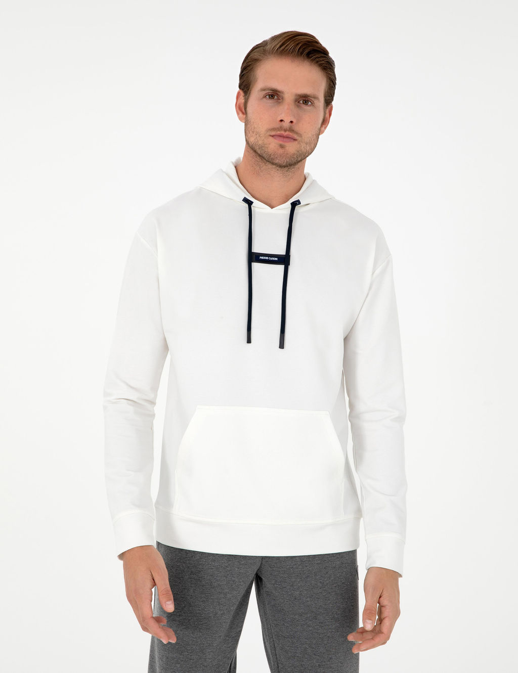 Beyaz Comfort Fit Sweatshirt - Pierre cardin фото 3