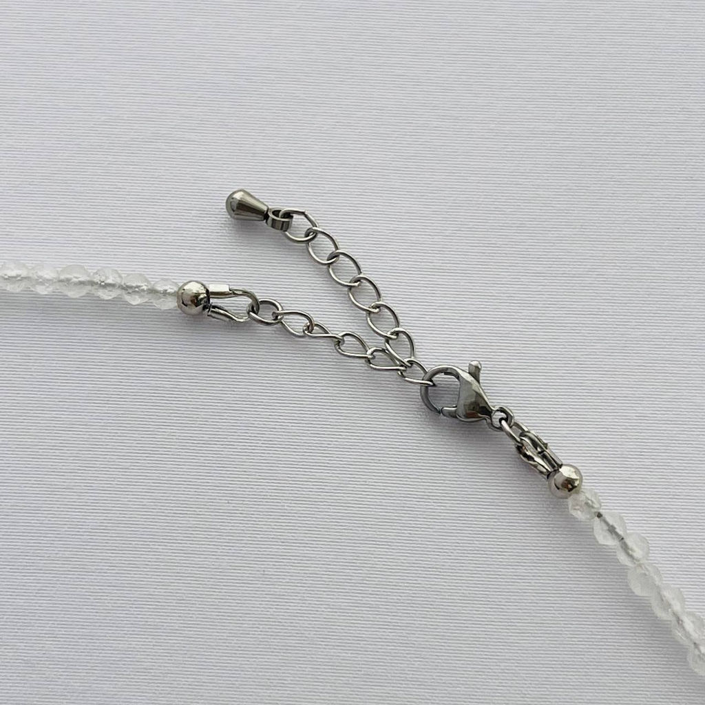 Колье из Горного Хрусталя с Жемчугом 39 см +