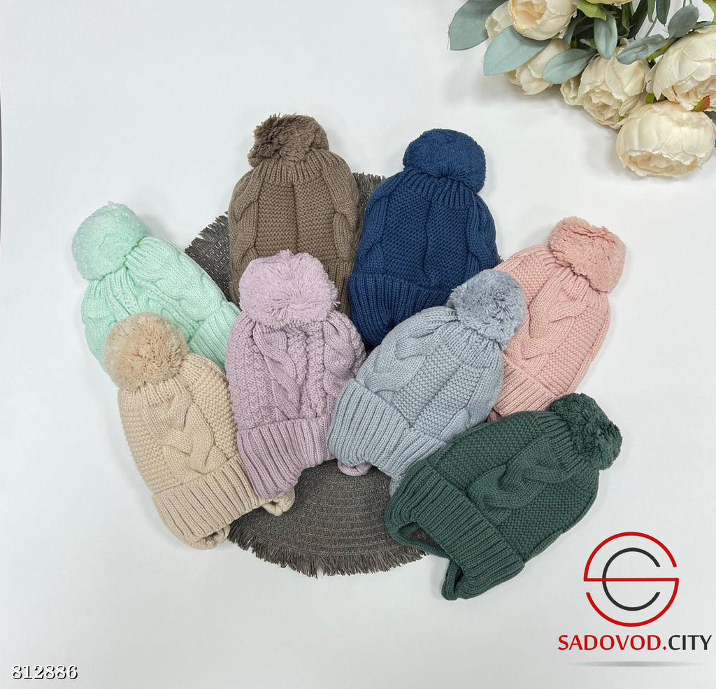 Шапка детская вязаная для малышей - Bruno фото 4