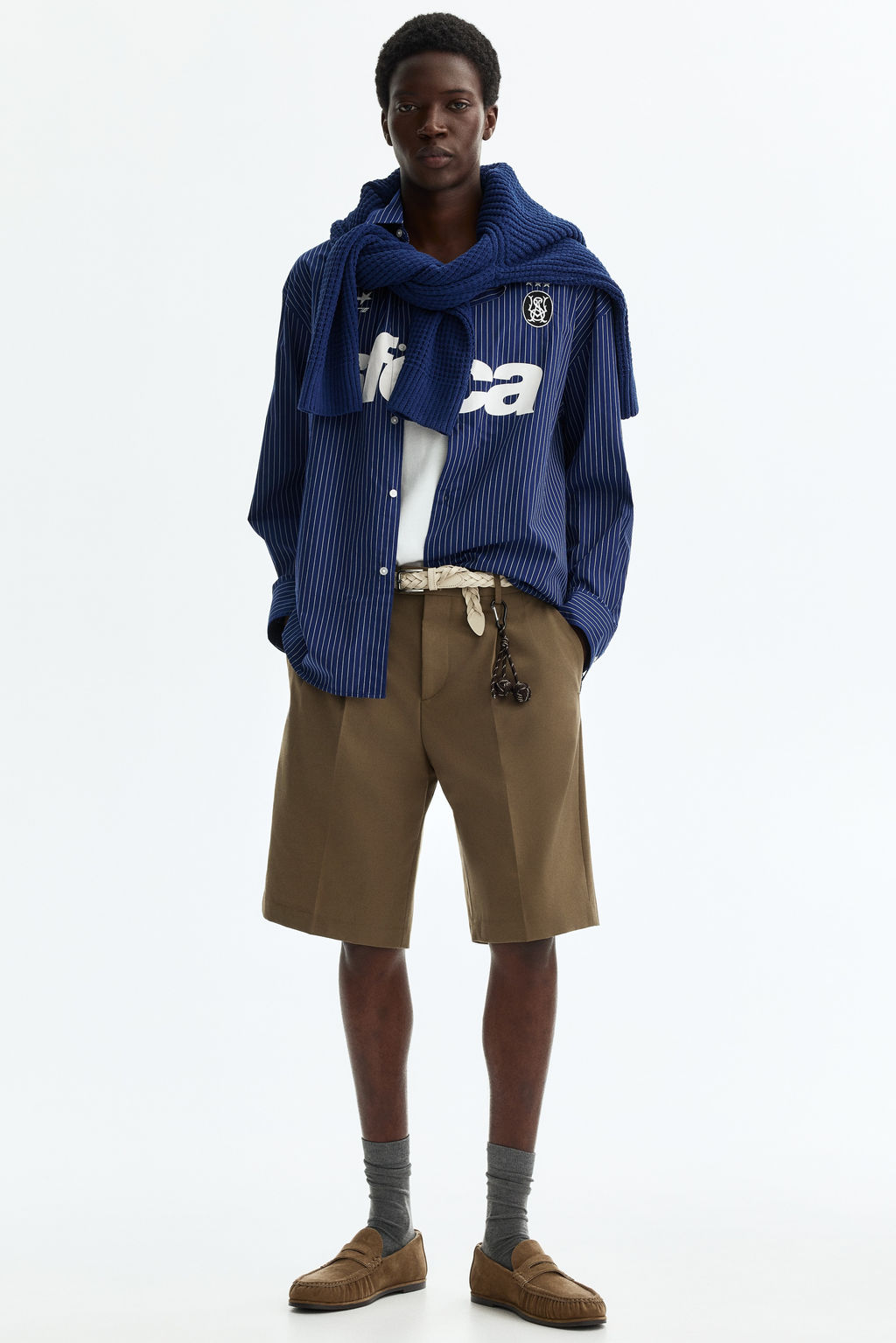 Camisa en popelina de algod?n Relaxed Fit - H&m фото 5