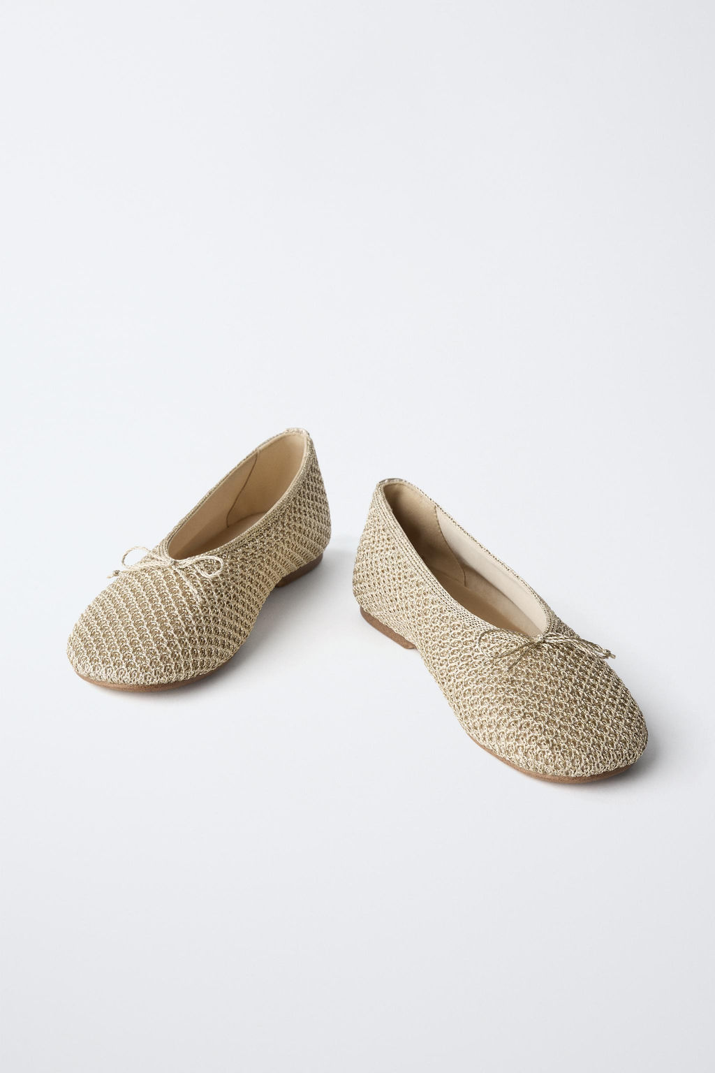 BAILARINA CROCHET METALIZADA / Oro - Zara фото 3