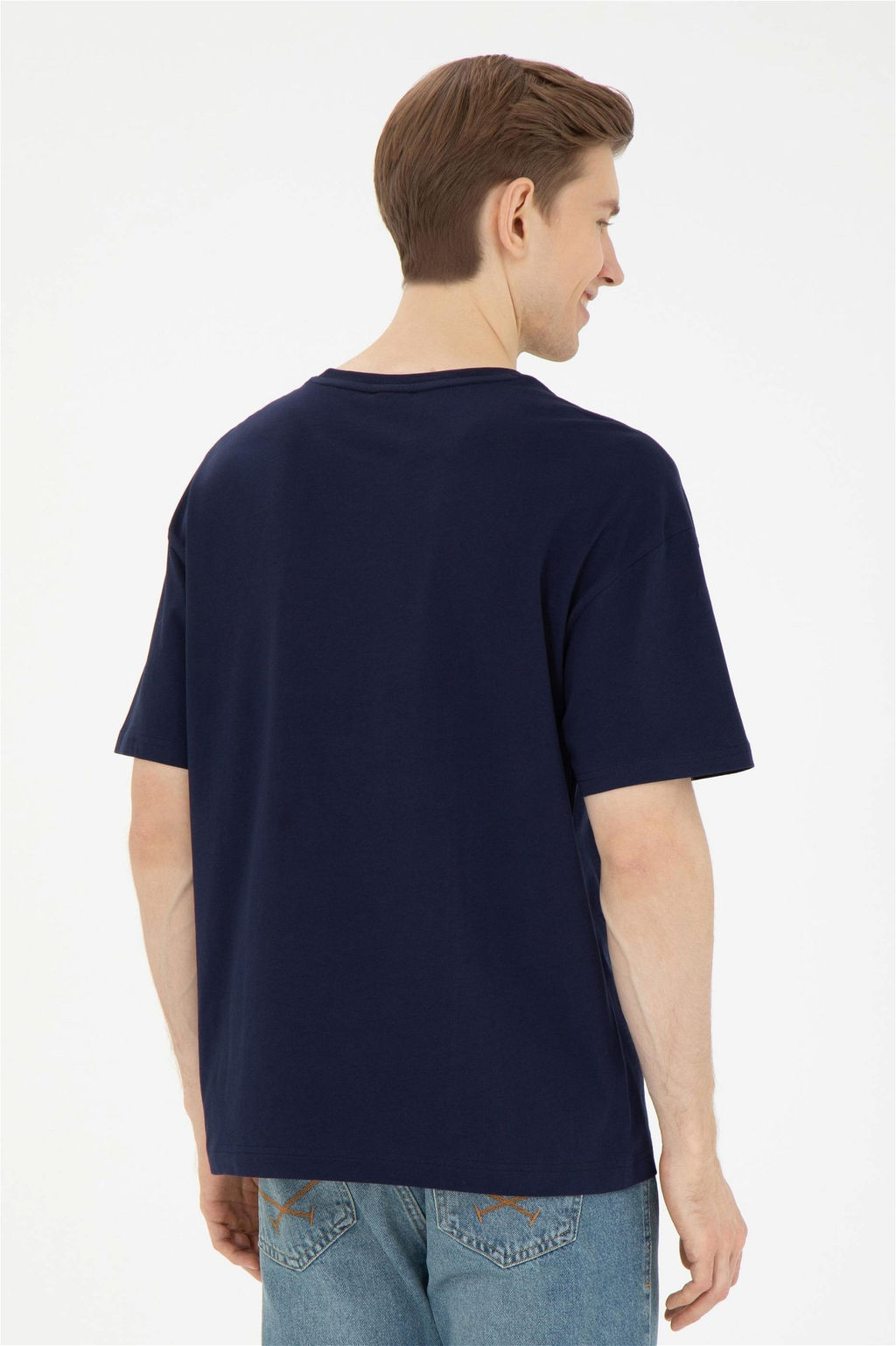 Мужская темно-синяя футболка - U.s. polo assn фото 5