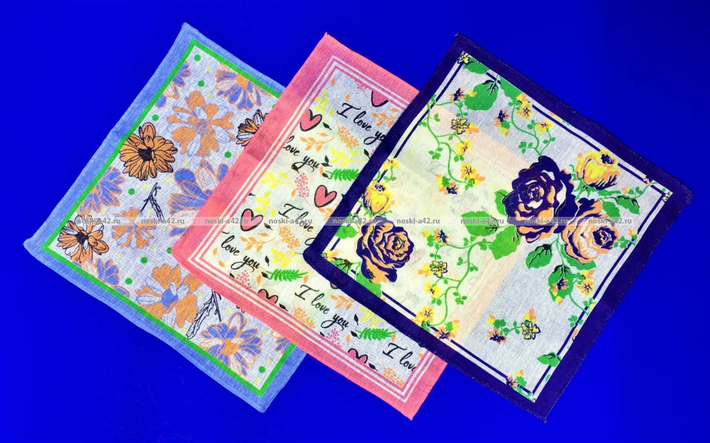 Цена за 10 пар. Носовые платки женские