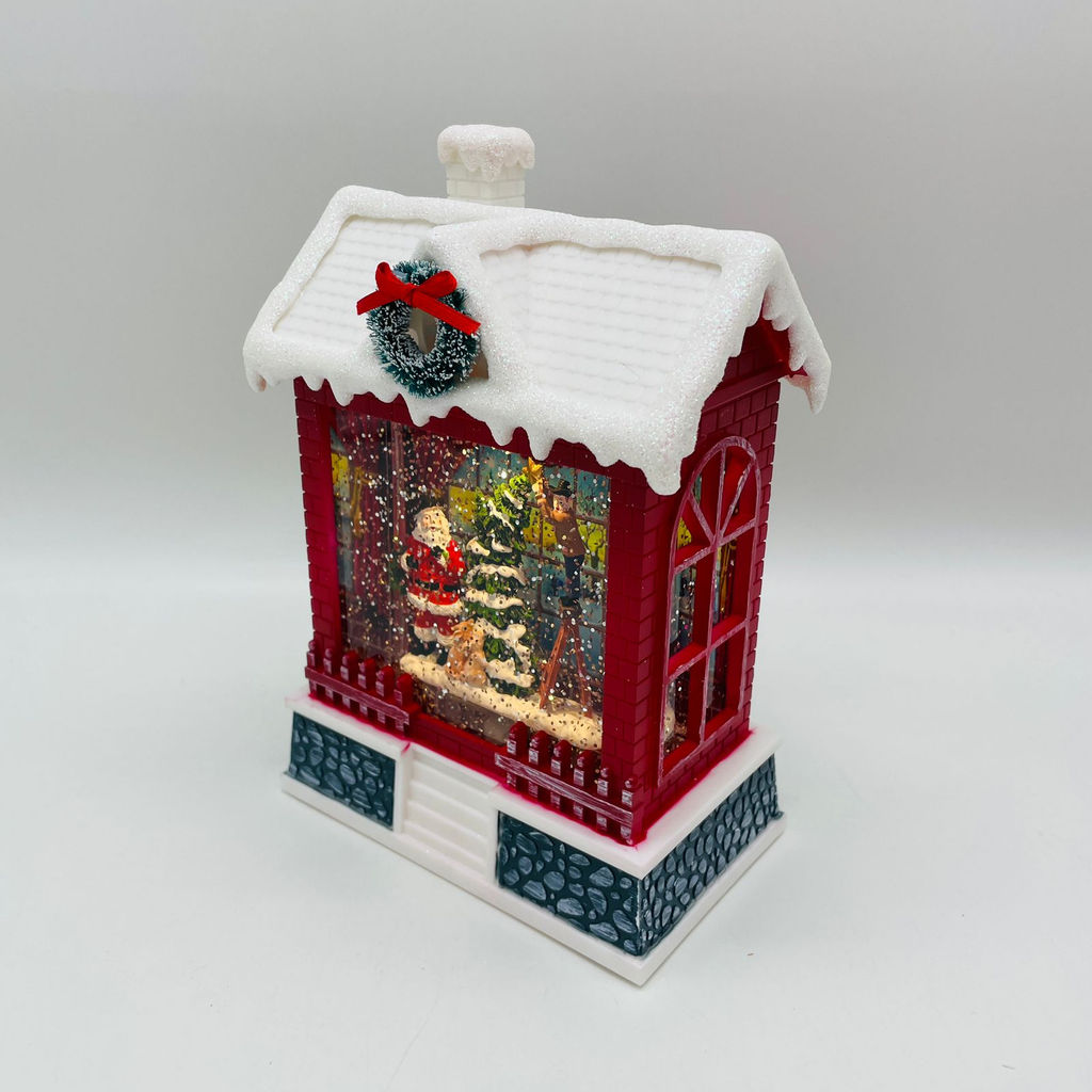 Новогодний декор стекло - Новогодний дом 20 см (арт. 9181-4) в ассортименте - Ип лебедев о.ю фото 16