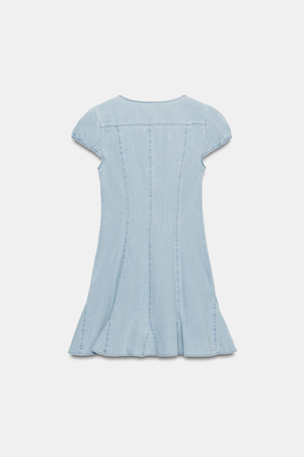 VESTIDO MINI DENIM TRF / Azul - Zara фото 6