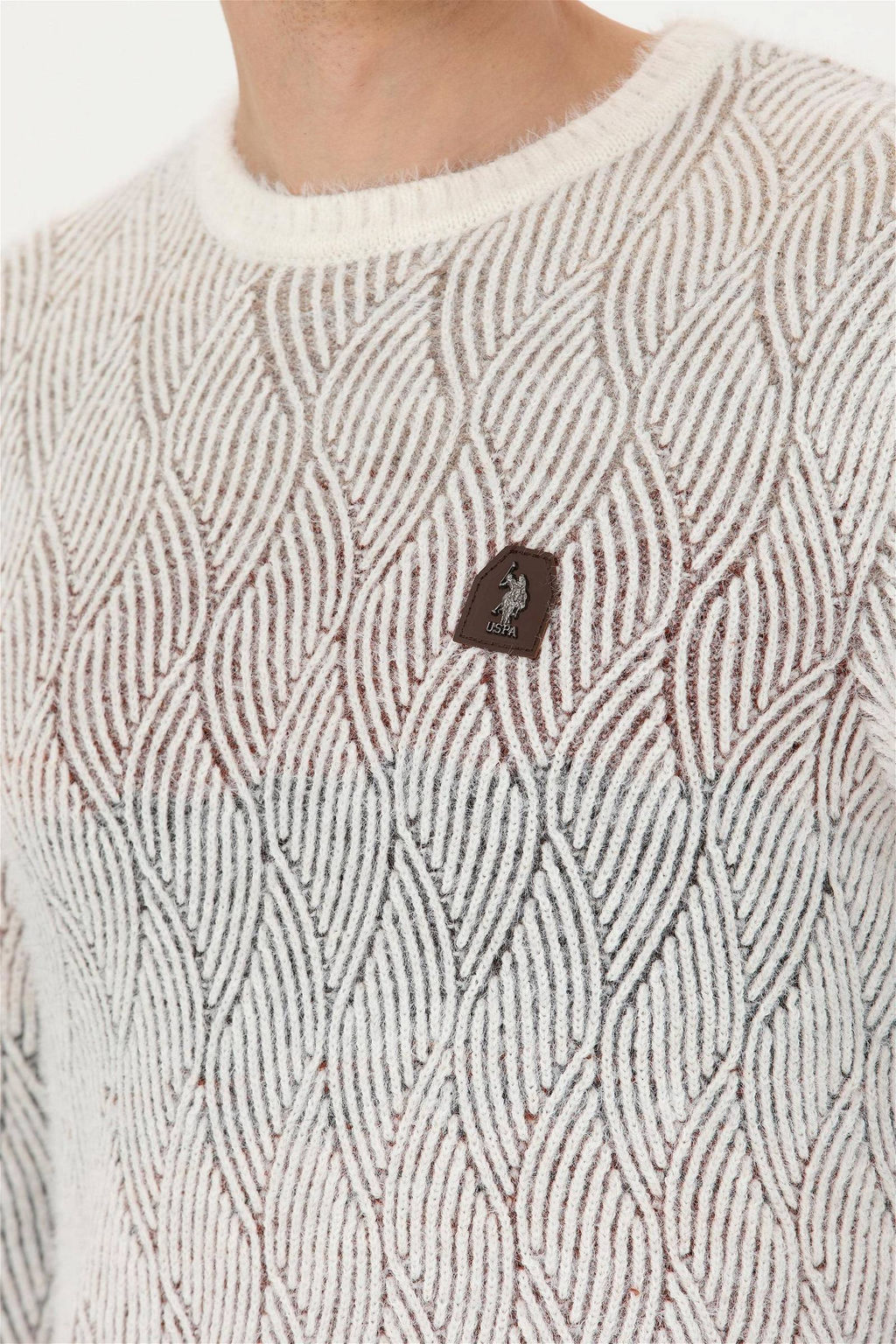 Мужской кремовый свитер - U.s. polo assn фото 7