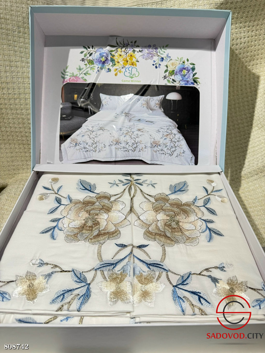 Хлопковые комплекты постельного белья с вышивкой