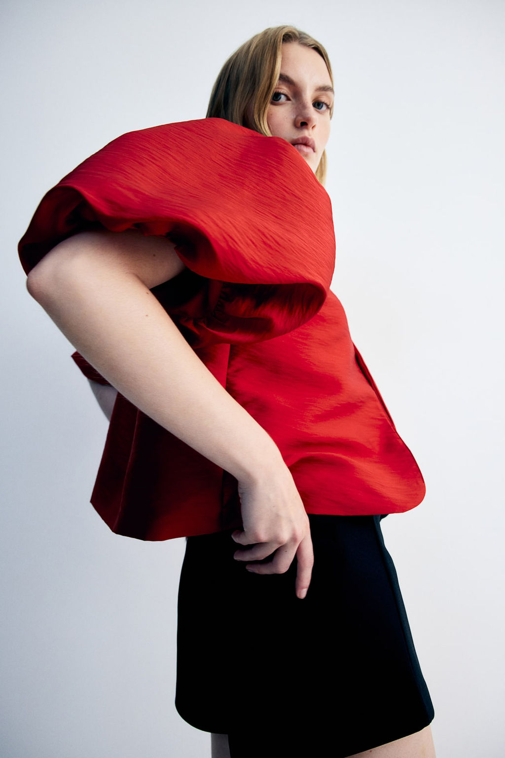 Blusa con mangas globo - H&m фото 4