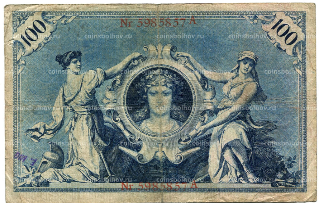 Банкнота 100 марок 1905 года Германия