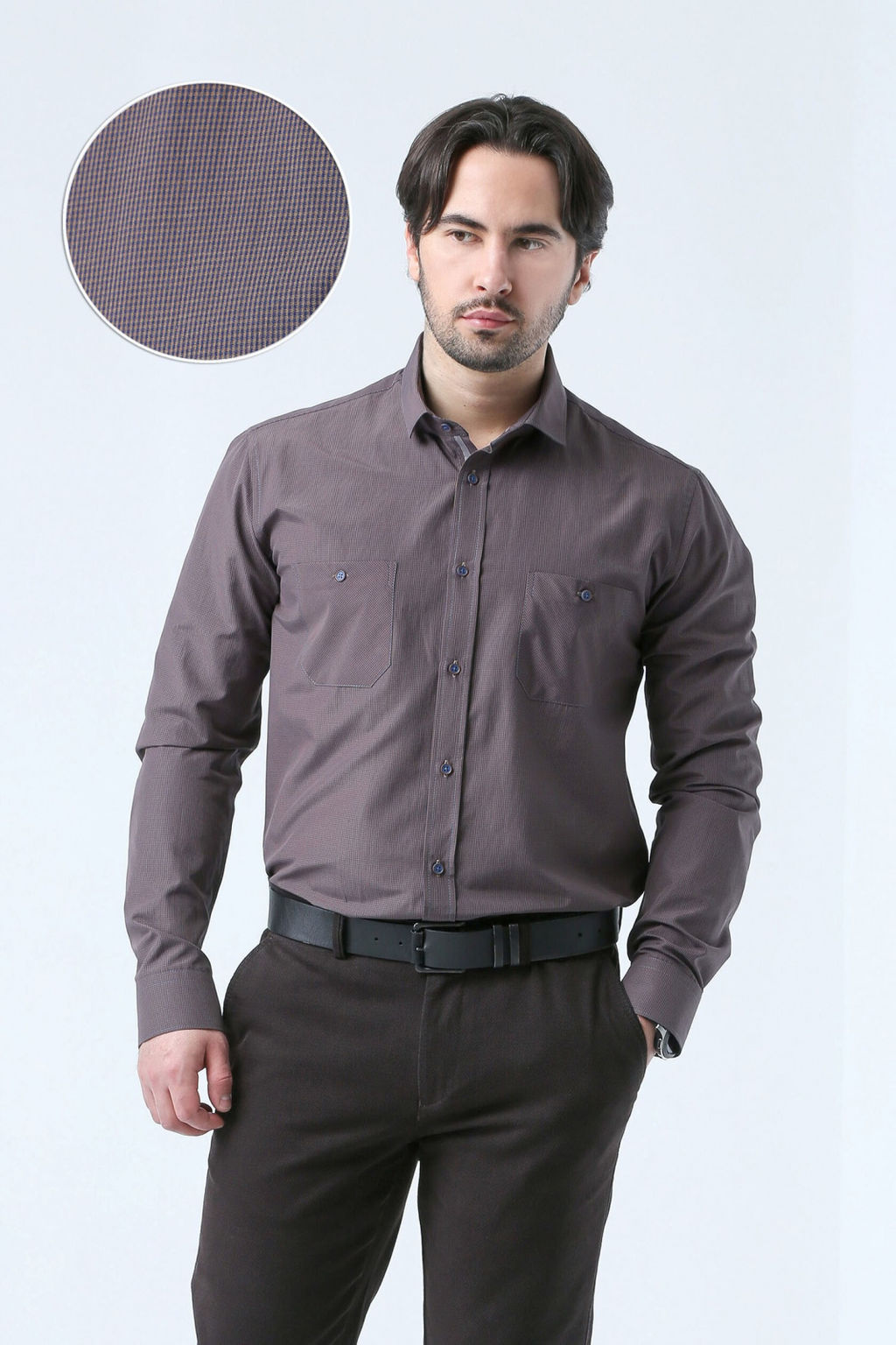 Рубашка 21.10-НТ-05 - Nicolo angi фото 5