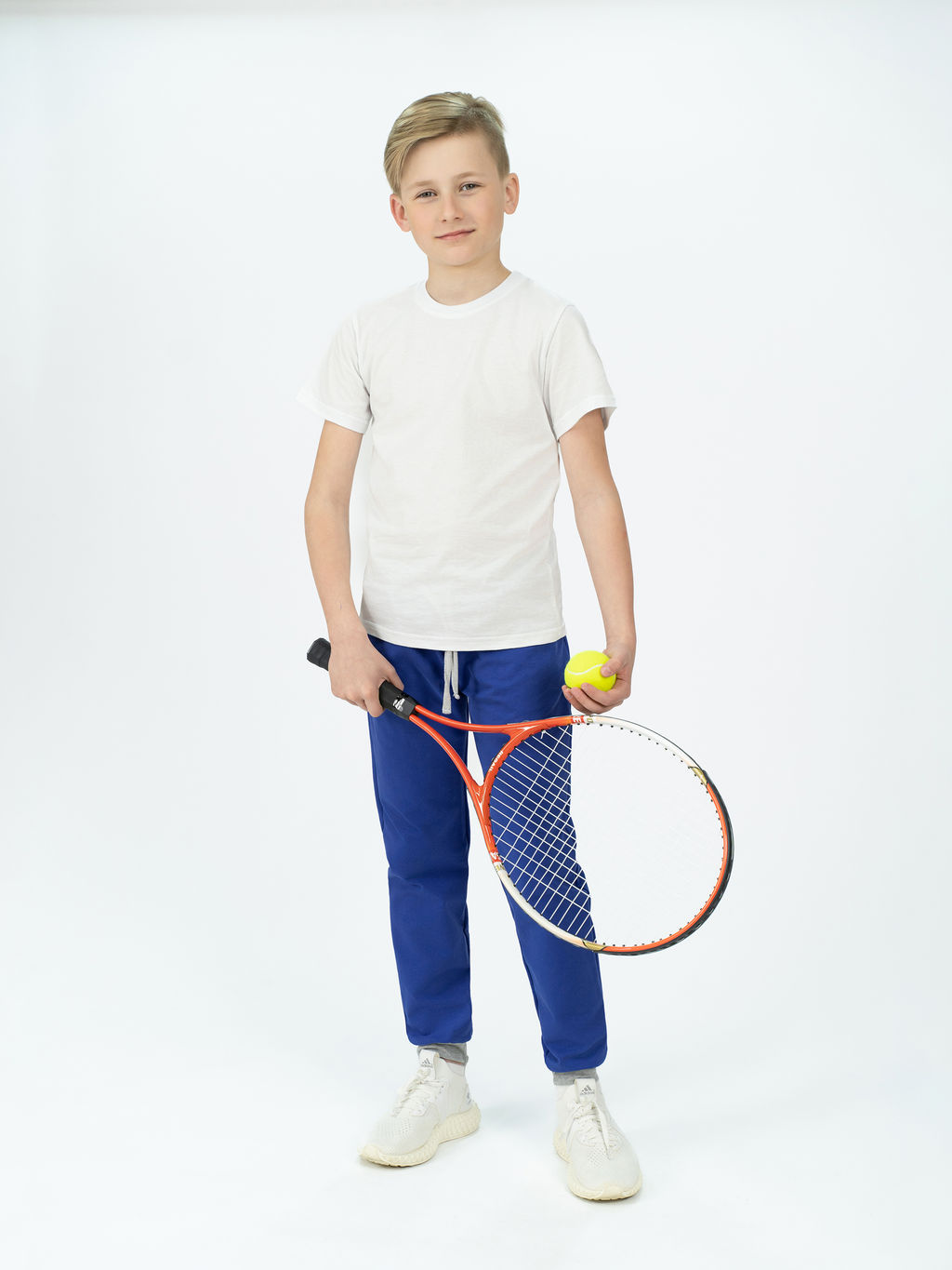 Брюки детские васильковые