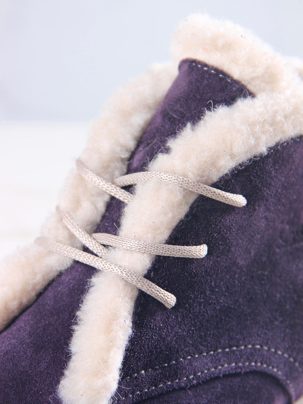 Ботинки 308.агатаw.Сливовая замша з/шерсть