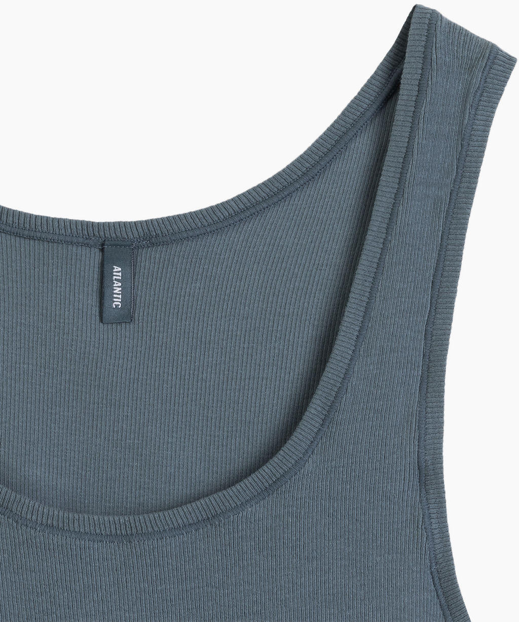 ATLANTIC LV-003 Майка женская Ribbed Top изумрудный  фото 4