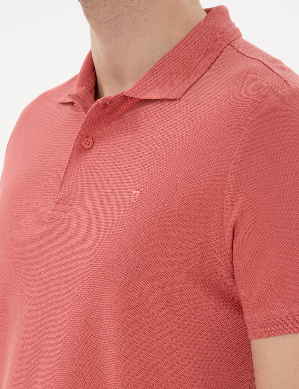 Mercan Slim Fit %100 Pamuk Polo Yaka Basic Ti__rt