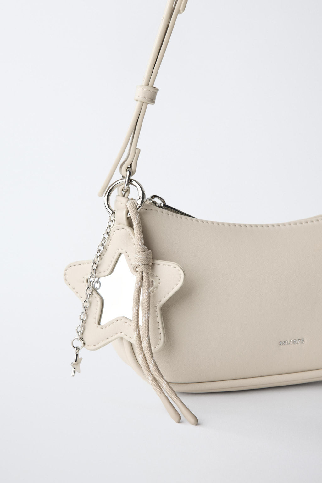 BOLSO HOMBRO CHARM / Blanco - Zara фото 3