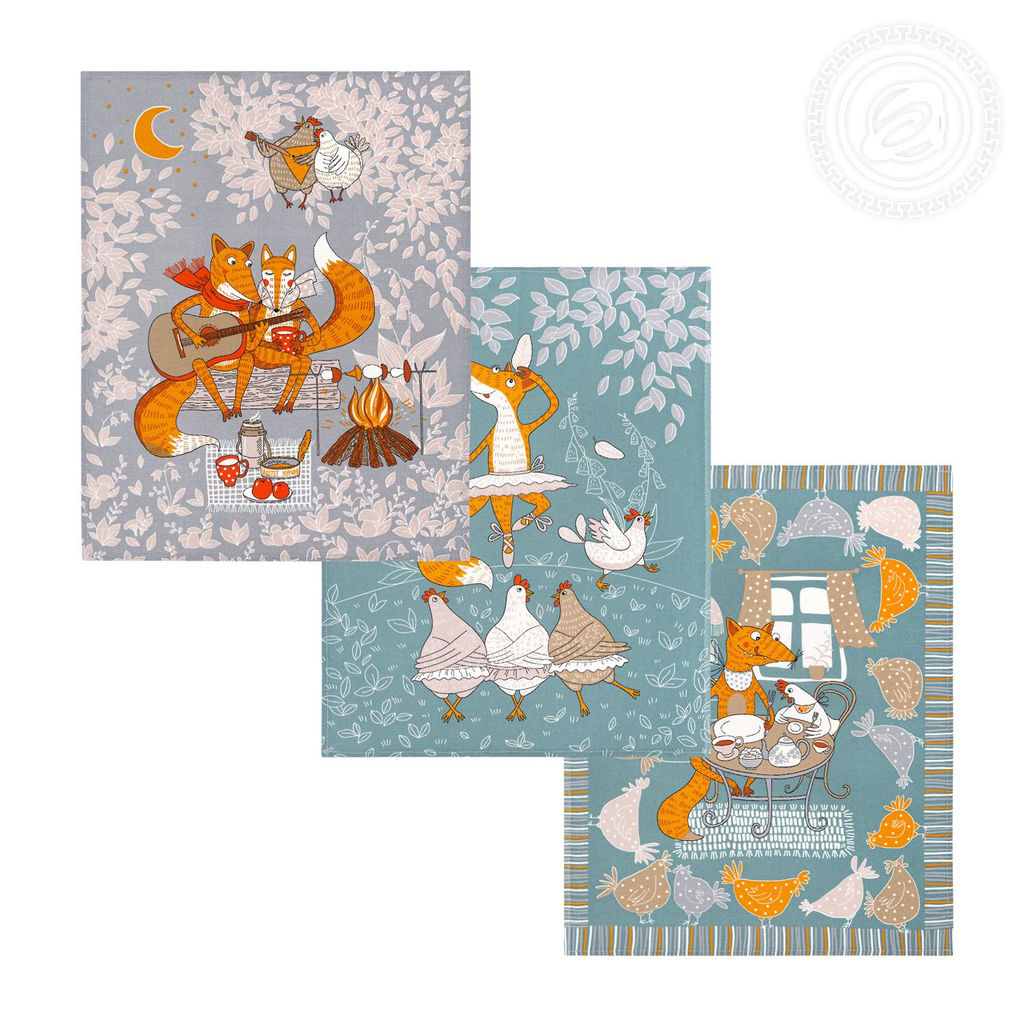 Набор полотенец из рогожки "Кумушка" 45*60/2 шт. - 45*60 Полотенца из рогожки