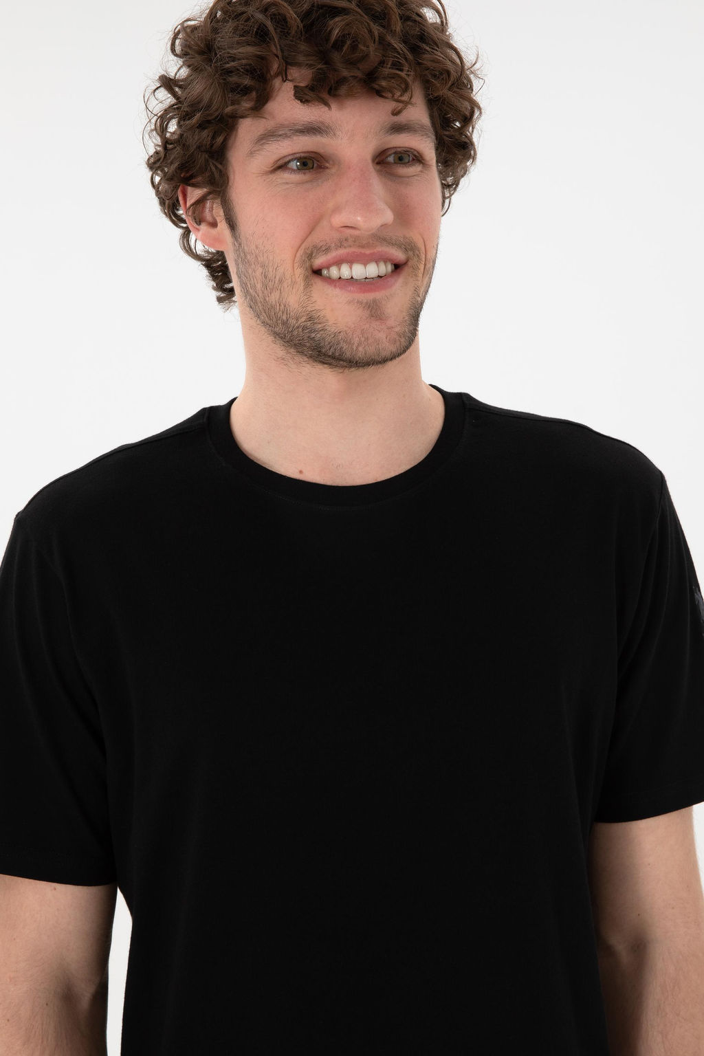 Erkek Regular Fit Bisiklet Yaka Siyah Basic Ti__rt Sepette S_rpriz _ndirim - U.s. polo assn фото 3