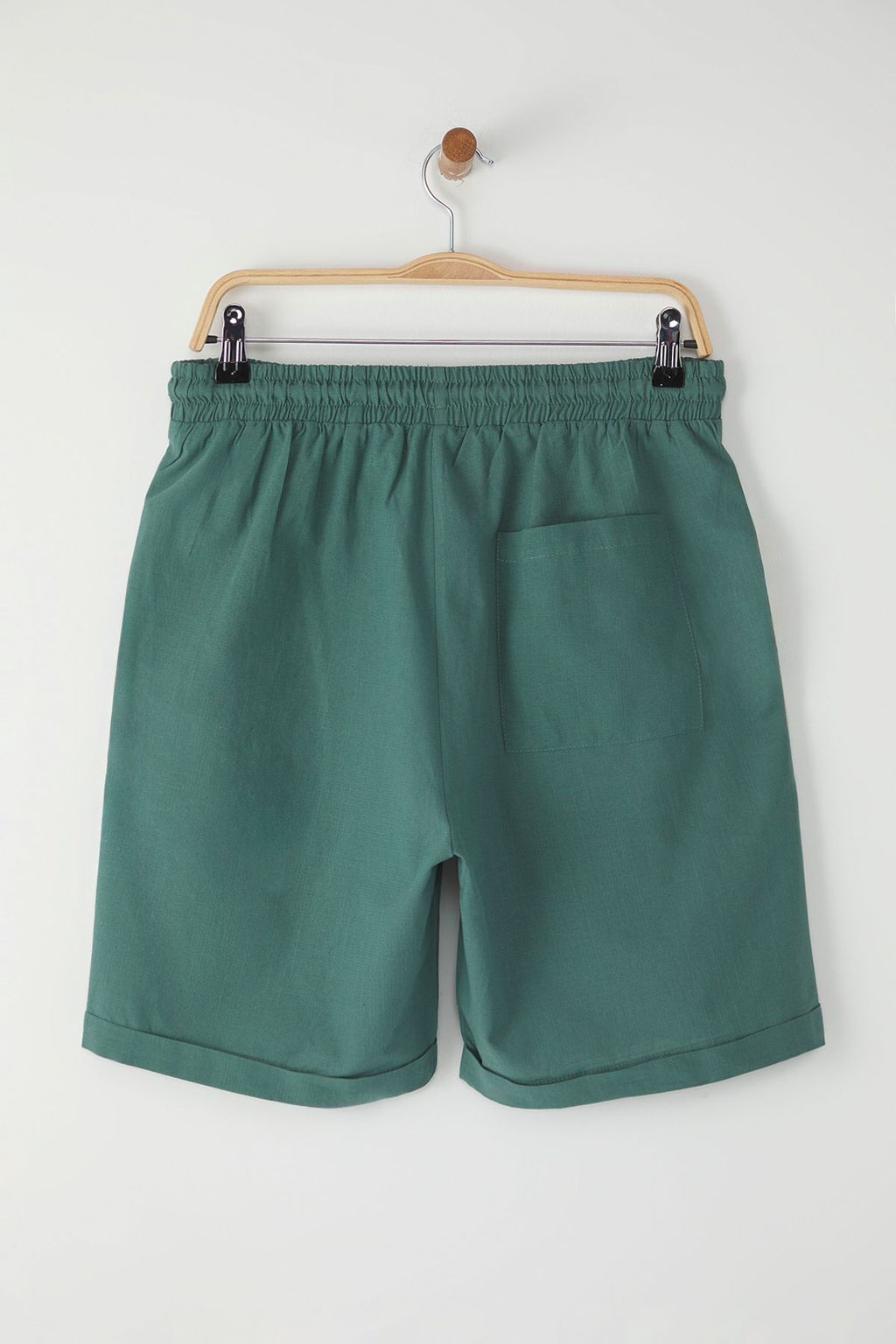 TRENDYOL MAN Koyu Yesil Regular Fit %100 Pamuklu Beli Baglamal? Sort & Bermuda TMNSS25SR00003 - Trendyolmilla фото 7