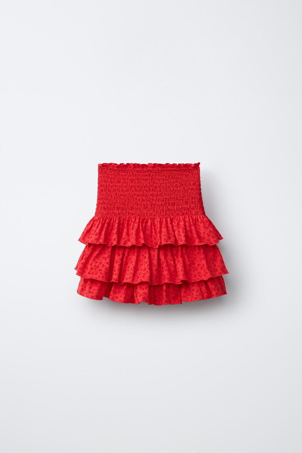 FALDA BERMUDA FLORES / Rojo - Zara фото 2
