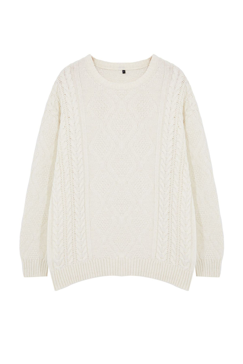 TRENDYOL MAN Beyaz Oversize Genis Kal?p Bisiklet Yaka Sac Orgulu Triko Kazak TMNAW23KZ00280 - Trendyolmilla фото 17