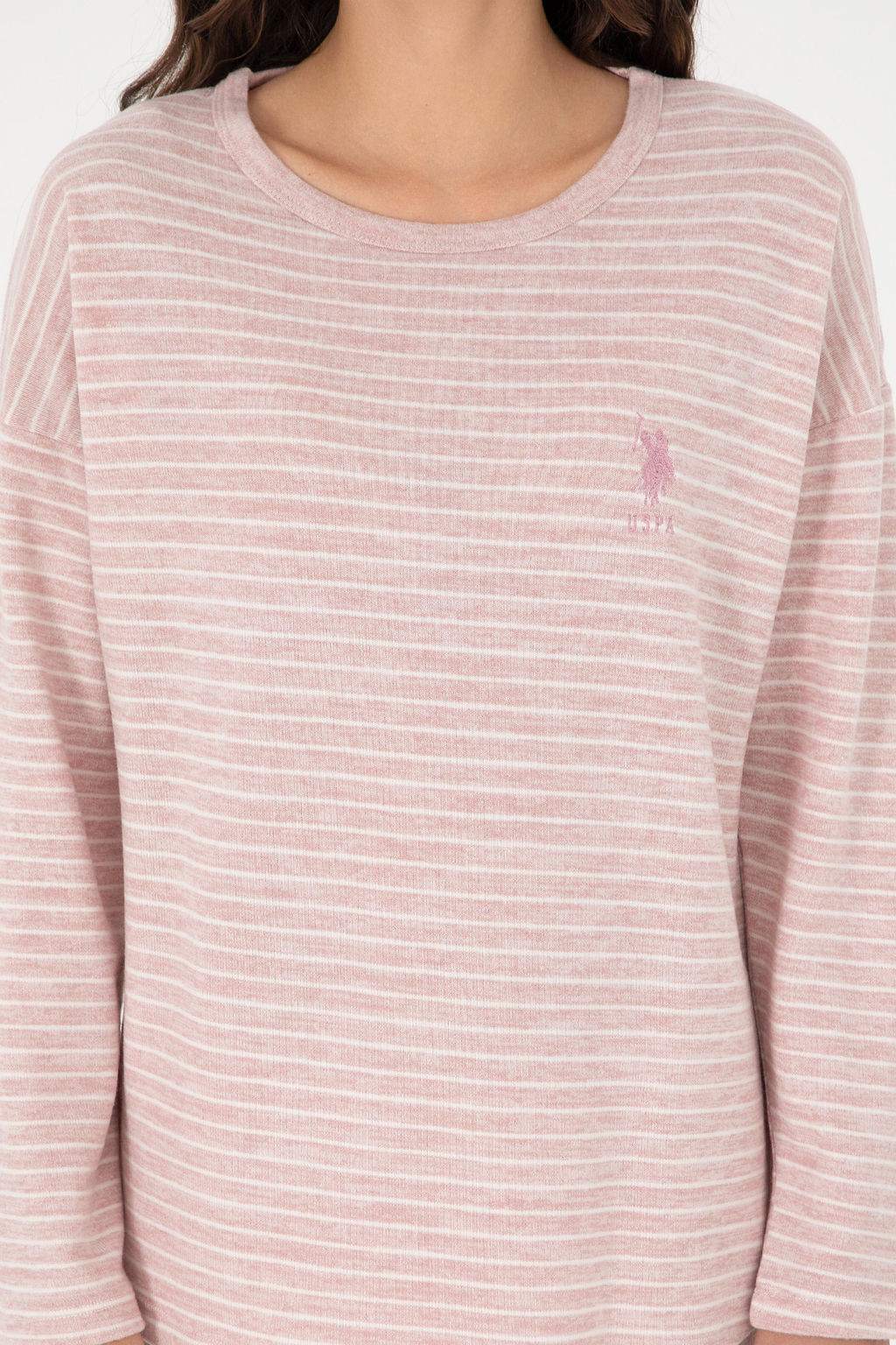 Женский розовый пижамный комплект Неожиданная скидка в корзине - U.s. polo assn фото 5