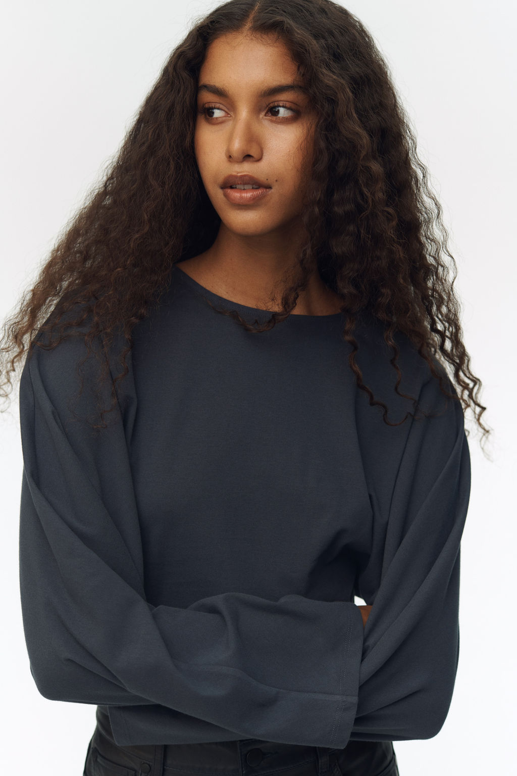 Top de punto con mangas murci?lago - H&m фото 4