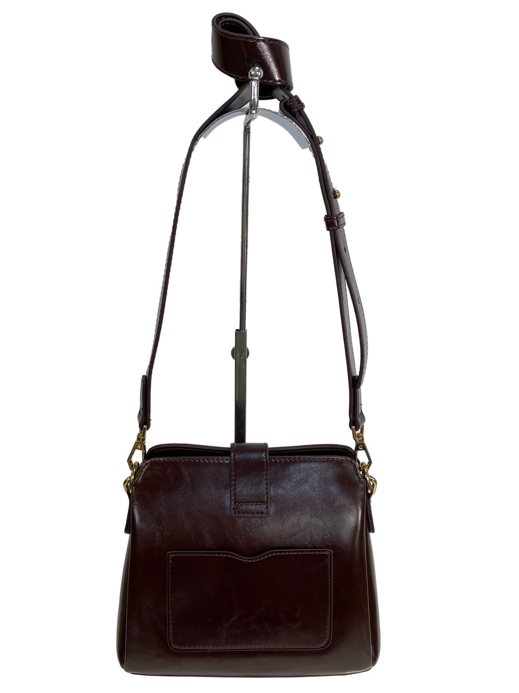 Женская сумка из искусственной кожи, цвет шоколад