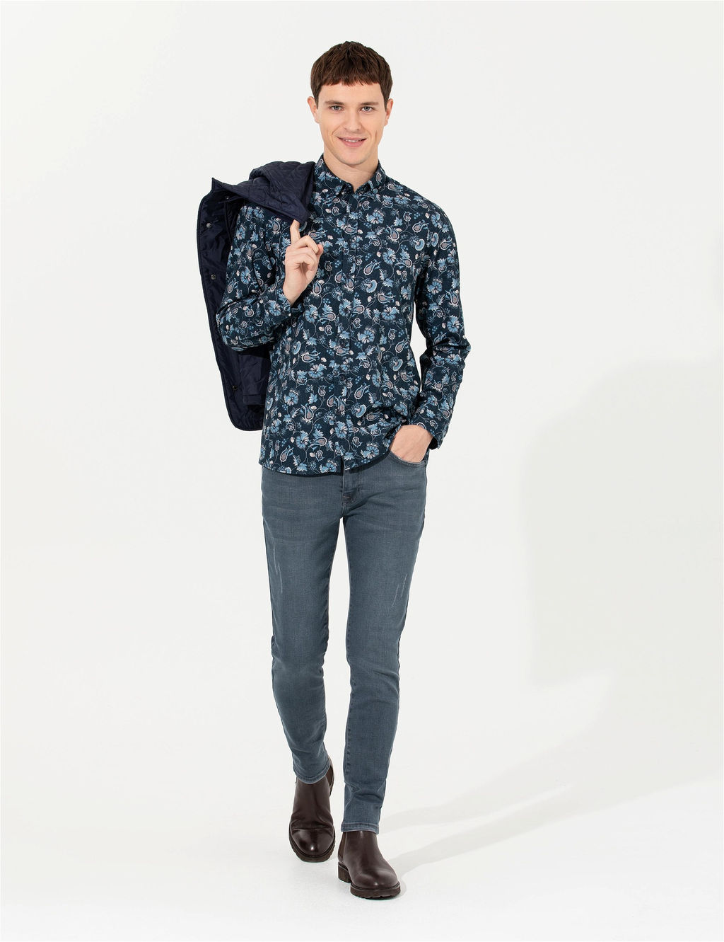 Saks Slim Fit Jean Pantolon