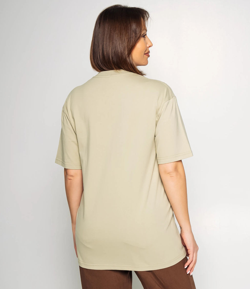 Футболка #КТ2550, фисташковый - Dommod фото 3