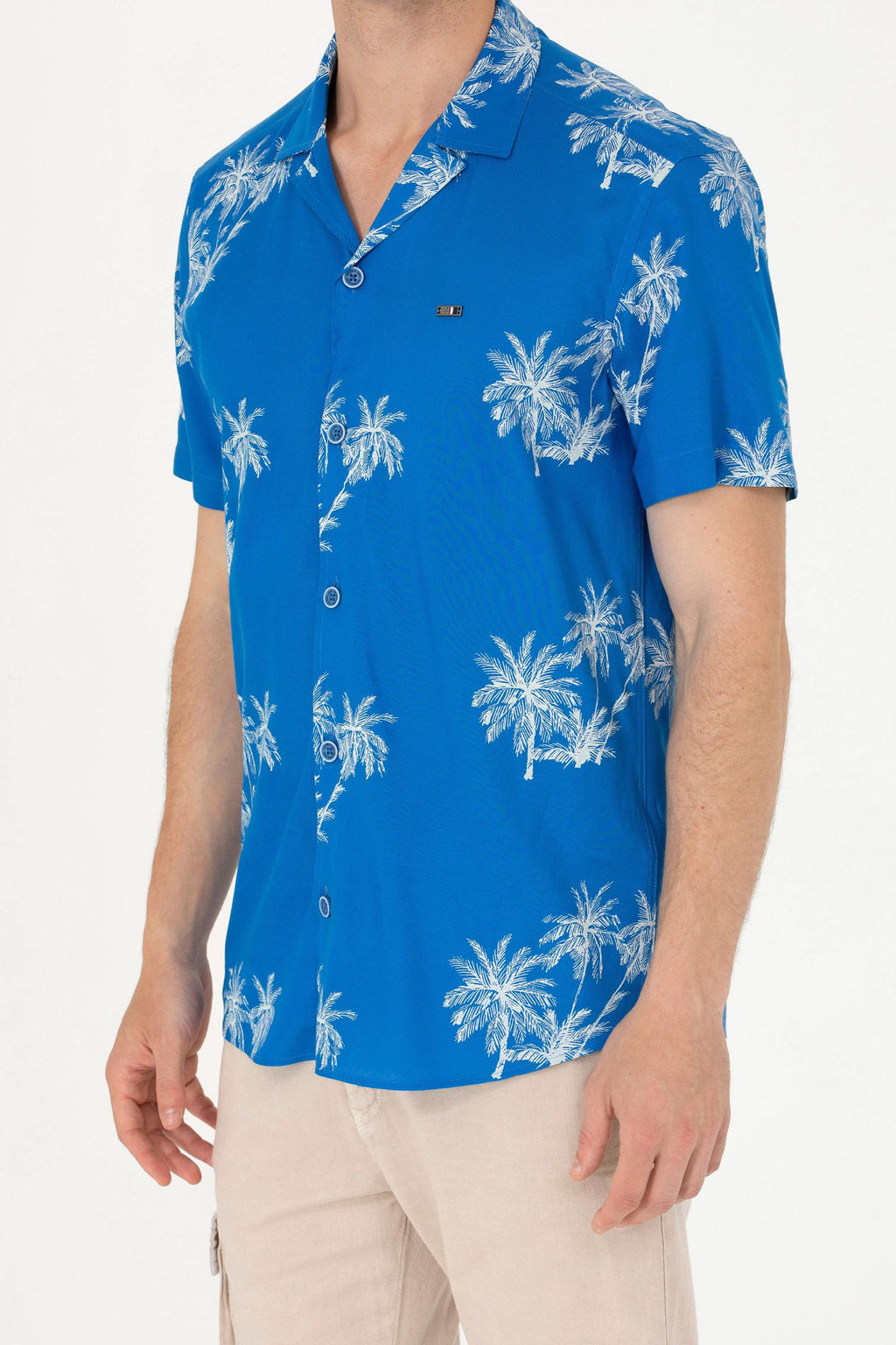 U. S. Polo Assn Мужская рубашка Saks с коротким рукавом - U.s. polo assn фото 6