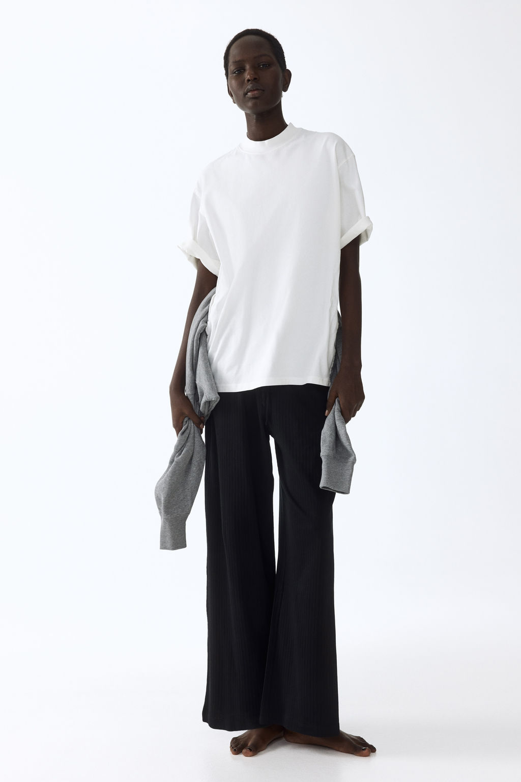 Pantal?n de canal? con cord?n de ajuste - H&m фото 7