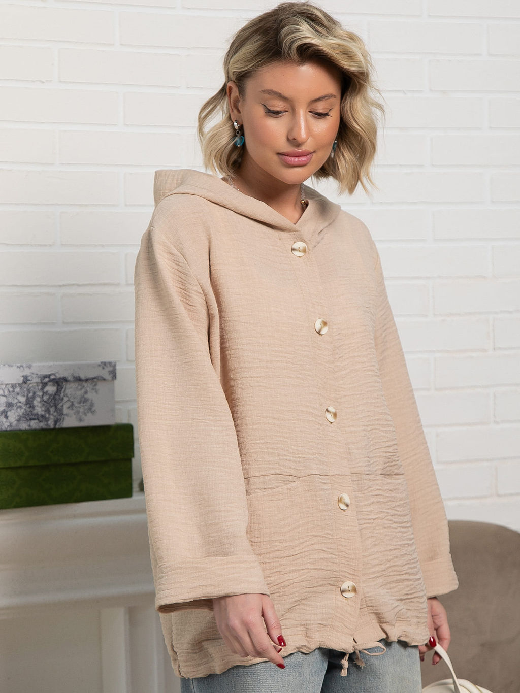 Пыльник Летний день (бежевый) Б15150-8М - Lt collection фото 9